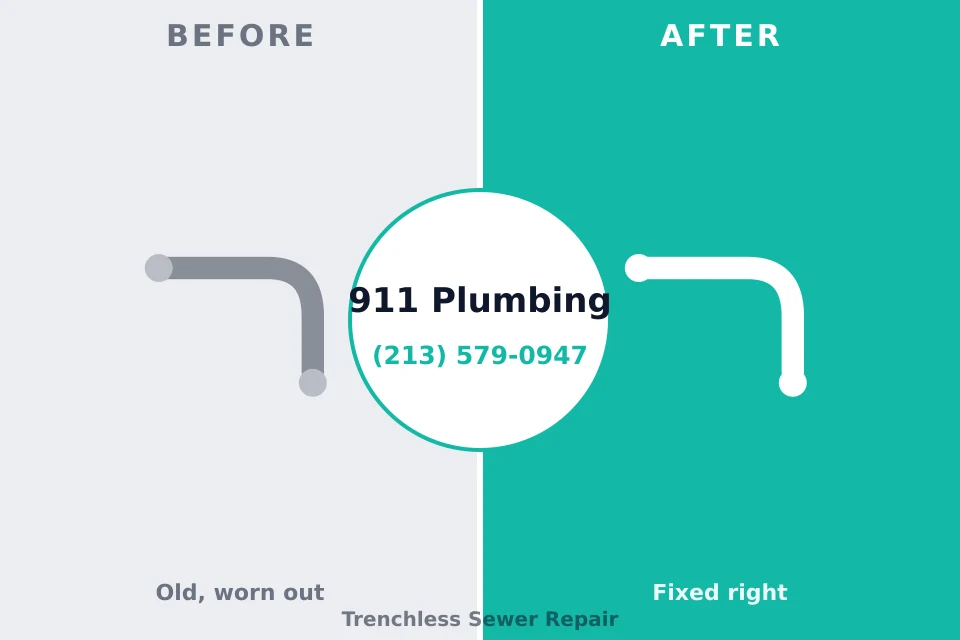 Before and after: plumbing repair North Royalton, OH